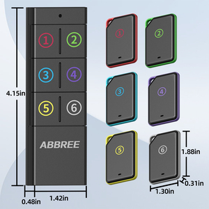 ABBREE KF-106 Localizzatore di Chiavi Wireless RF, Tracker per Animali Domestici, Tracker per Portafogli, <span class=keywords><strong>Telecomando</strong></span>, 1 Trasmettitore RF, 6 Ricevitori - Product Image 3