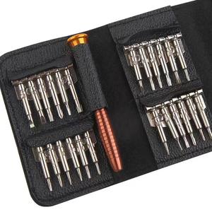 25 en 1 sac en cuir Type noir Assistant de réparation Mobile plusieurs poches avec aimant téléphone électrique jeu de <span class=keywords><strong>tournevis</strong></span> à cliquet - Product Image 3