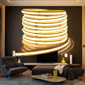 Tira de Luz <span class=keywords><strong>LED</strong></span> COB Súper Brillante 3000K/6000K DC12V/24V 8MM Flexible Cortable IP65 Interior 10m Cinta <span class=keywords><strong>LED</strong></span> para TV/Techo/Cocina 3 Años - Product Image 2