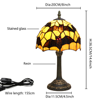   Lampe de chevet en verre teinté style chauve-souris noire, lampe de bureau pour la Toussaint, éclairage décoratif pour la maison, le salon et le restaurant