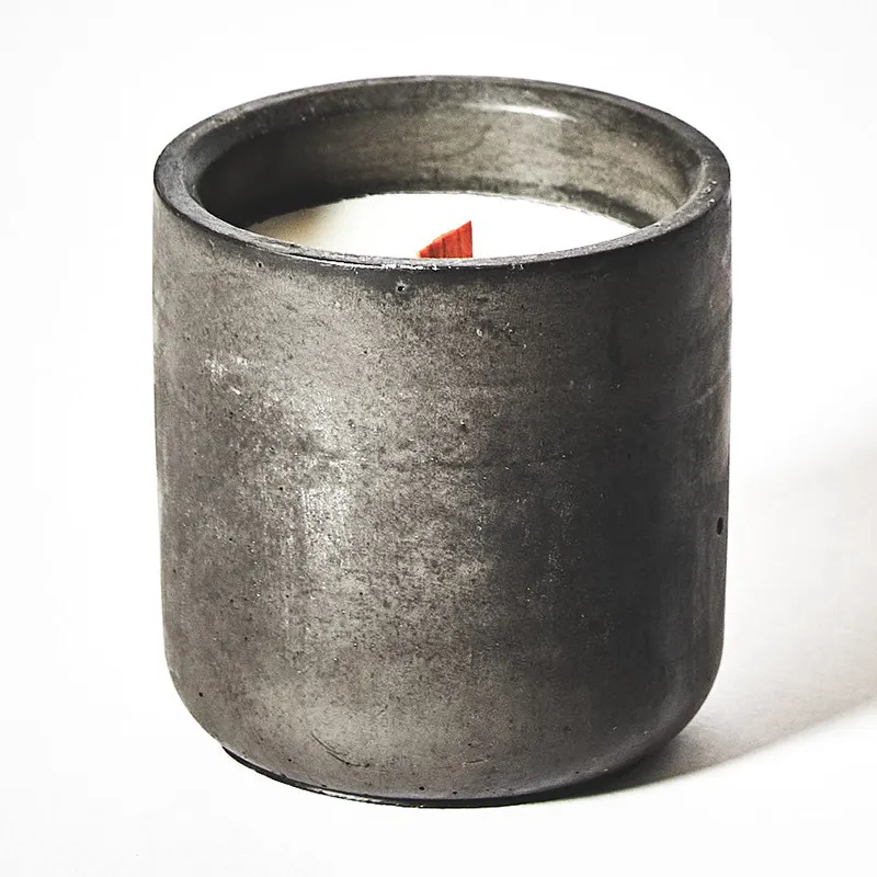 Ароматический подсвечник на заказ матовый контейнер для свечей декоративный скандинавский для дома бетонный сосуд для свечей с губой