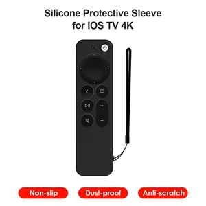 Funda protectora para mando a distancia, protección a prueba de golpes para Apple <span class=keywords><strong>TV</strong></span> 4K, funda de silicona portátil para mando a distancia, cordón anticaída - Product Image 3