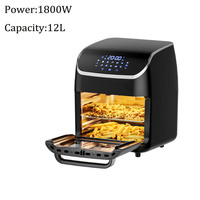 Friteuse électrique à usage domestique en gros 12L 14L 18L 20L Four avec friteuse à air numérique domestique Four