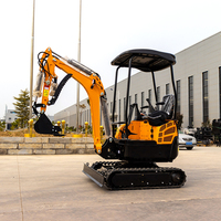 Harga Terjangkau Mesin Excavator Mini CE/EPA Euro 5 1 Ton 1.8 Ton 2 Ton Penggali Crawler Kecil Tahan Lama Bagger Hidrolik