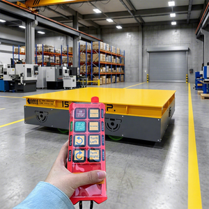 รถขนส่ง AGV ไฟฟ้าอุตสาหกรรมแบบไร้คนขับ ขนาด 15 ตัน สำหรับการขนถ่ายวัสดุในโรงงาน - Product Image 1