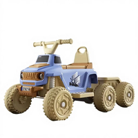 Voiture électrique pour enfants, poussette en plastique avec pédales et télécommande pour garçons et filles, rose