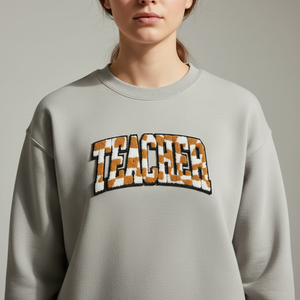 Patchs thermocollants personnalisés en chenille brodée avec lettres, grand format, pour vêtements, vente en gros, pour l'université et les enseignants - Product Image 6