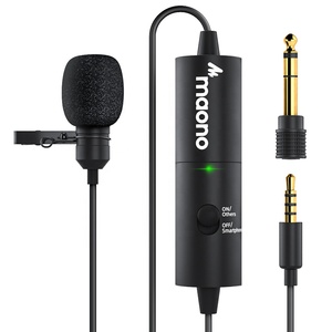 MAONO recargable micrófono de solapa Cámara entrevista grabación Mikrofon teléfono micrófono de solapa - Product Image 1