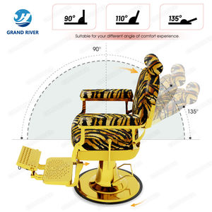 Chaise de barbier inclinable au design <span class=keywords><strong>original</strong></span> et au prix de gros pour meubles de salon chaises de rasage classiques dorées pour hommes - Product Image 5