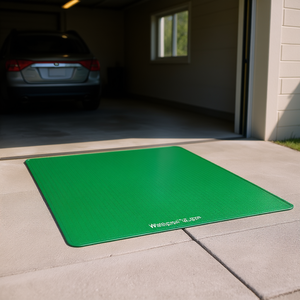 Tapis de sol de garage robuste et imperméable 6,6 x 8,5 pieds, antidérapant, en caoutchouc, pour serre industrielle, entrée, ou comme tapis de protection pour voiture - Product Image 2