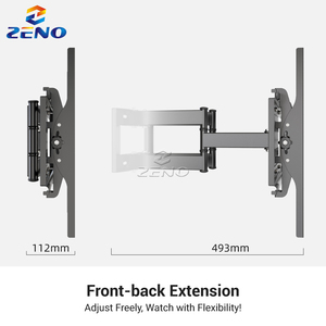Soporte <span class=keywords><strong>de</strong></span> Pared Articulado <span class=keywords><strong>de</strong></span> Alta Resistencia para TV <span class=keywords><strong>de</strong></span> 32-80 Pulgadas, Inclinación <span class=keywords><strong>de</strong></span> 15°, Construcción <span class=keywords><strong>de</strong></span> Acero, Soporte para Monitor, Soporte <span class=keywords><strong>de</strong></span> TV con Movimiento Completo - Product Image 3