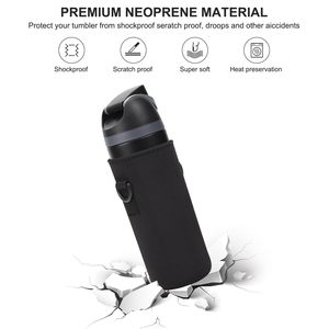 กระเป๋าใส่ขวดน้ำพร้อมสายสะพายไหล่ปรับได้สำหรับโอวาลา 24 ออนซ์ ฝาครอบขวดน้ำแบบหุ้มฉนวนสำหรับโอวาลา ฟรีซิป - Product Image 4