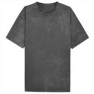 T-shirts Streetwear Homme Vintage Délavé à l'Acide avec Logo Personnalisé, Impression Numérique, Coupe Classique, Coton Lourd 100%, Effet Vieilli 330 - Product Image 3