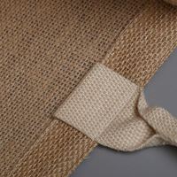 Nouveau sac fourre-tout en toile de jute réutilisable pour le shopping, la plage, les courses, pour femmes