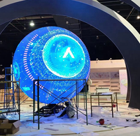 Écran d'affichage sphérique LED RAYBO, prix d'usine, P2 P2.5, module souple flexible, IP65, taille personnalisée, extérieur, haute luminosité