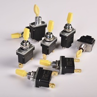 Interruptor de Palanca Impermeable TOOWEI 10A 15A Encendido/Apagado IP68 de Latón Amarillo con Bloqueo para AWP