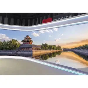 High quality Chinese smart app control flexible led display indoor advertising flexible led video panel display for wall