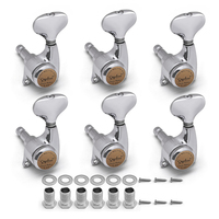 High Sales Volume SAPHUE Guitar Locked Machine Head Sealed Fishtail Peg L/R Titanium Chrome for Electric Guitar