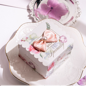 Vente en gros d'emballage de fournitures de mariage boîte cadeau de cadeaux de fête d'anniversaire boîte à bonbons de mariage en papier pliable vide rose - Product Image 6
