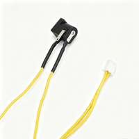Kabel Harness Konektor Daya DC Kustom dengan Sakelar Terintegrasi, Kabel Kuning untuk Peralatan Medis & Perangkat Elektronik Kecil