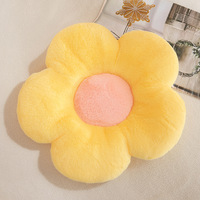 Phoenix Fashion Wohnzimmer Büro Sofa Mehrfarbiges Sonnenblumen-Gänseblümchen Plüschkissen PP-Baumwolle Weich Abnehmbar Waschbar