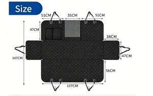 Housse de siège auto pour <span class=keywords><strong>chien</strong></span> écologique et sportive, séchage rapide, imperméable, en coton solide, hamac pour animaux de compagnie, <span class=keywords><strong>protection</strong></span> SUV, pour un style de vie actif - Product Image 3