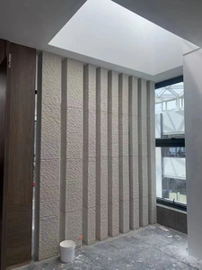 Revêtement mural extérieur en pierre flexible artificielle, facile à installer, écologique, ignifuge, carreaux muraux en placage beige pour la décoration - Product Image 5