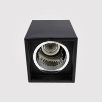 Plafonnier encastré LED de 6 pouces anti-éblouissement, luminaire commercial en aluminium noir personnalisé pour l'éclairage des hôtels, des bureaux et des magasins