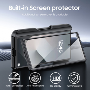 Ốp lưng điện thoại Samsung Galaxy Z Fold6 có ngăn đựng thẻ dạng cửa sổ đẩy và khe cắm bút, dành cho Galaxy Z Fold 6 - Product Image 2