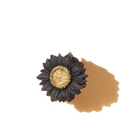 Diffuseur de parfum 3D Tournesol pour grille d'aération de voiture, en plâtre naturel, élégant motif floral, accessoires intérieurs de voiture pour femme, cadeau