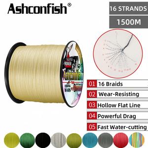 <span class=keywords><strong>Fil</strong></span> <span class=keywords><strong>de</strong></span> pêche tressé PE à 16 brins creux 1500M 20-500LB Ligne flottante pour <span class=keywords><strong>thon</strong></span> pour rivières lacs ruisseaux - Product Image 2