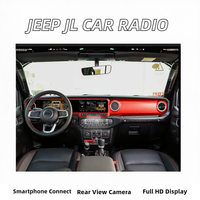 Speedometer Otomatis Dashboard Jeep Wrangler JL Gladiator Rubicon Sahara Sport 2018-2023 Pemutar Radio Mobil Android Alat Bantu Mundur ADAS