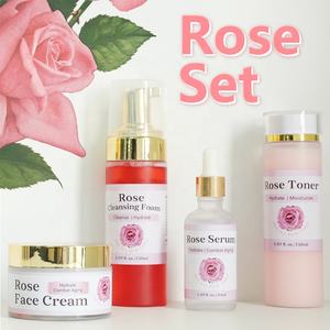 Sérum Marque Blanche Mousse Nettoyante Crème Visage Hydratante Crème Visage Crème à la Rose Soin Visage Set Rose Set Soin de la Peau - Product Image 2