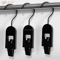 Porte-extensions capillaires en acrylique avec pinces individuelles pour vêtements, pantalons, foulards, perruques, présentation en salon et rangement d'extensions de cheveux