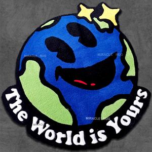 Bon artisanat mauvais œil tapis fait à la main personnalisé tufté forme ronde <span class=keywords><strong>petit</strong></span> tapis pour salon chambre Kidsroom tapis - Product Image 3