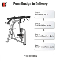 Machine de musculation multifonctionnelle pour tirage dorsal, rameur, pédalier assis et barre de traction, avec pile de poids sélectionnable en acier et résistance guidée, pour usage commercial en club de fitness