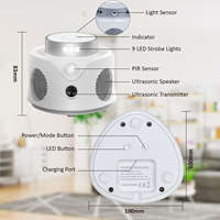 Repelente ultrasónico USB más vendido, lámpara de trampa de luz electrónica, repelente de Control de plagas con enchufe