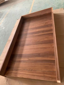 Đu ra ngoài cửa an ninh gỗ rắn thiết kế truyền thống lối vào chính cho căn hộ biệt thự khách sạn - Product Image 3