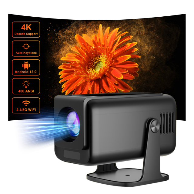 New HP320 Android 13 1080P Projector 4K Smart  Wi-Fi Video Theater Smart Home Portable Mini Projector