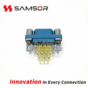 MIL-DTL-83513 J30-15ZKW góc bên phải bảng mạch in vỏ nhựa micro-d J30 loạt hàng không hình chữ nhật kết nối - Product Image 2