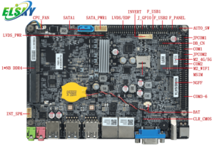ซีพียู ELSKY รุ่นที่ 12/13 ใหม่ แรม 32GB NB-DDR4 ช่องเดียว แลน 2.5G M12GSE เมนบอร์ดอุตสาหกรรมขนาด 4 นิ้ว M.2 NVMe IoT - Product Image 2
