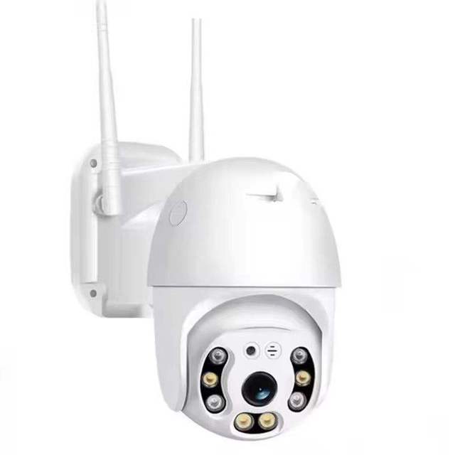 Outdoor Home Smart WiFi PTZ Camera 3MP CMOS Full Color Night Vision Pan-Tilt Built-in Mic SD Card Storage Cloud IP66 Waterproof