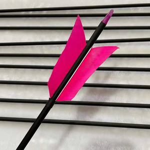 Flechas de Carbono de 12 Ramas con Deflexión de 500, y la Cola se Puede Convertir en Varillas de Flecha Multicolores - Product Image 2