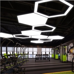 Suspension LED moderne blanc 5000K blanc neutre, protection oculaire, haute luminosité, en aluminium, dimmable, pour salon, montage au plafond - Product Image 4