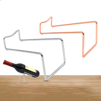 Barre de cuisine fil métallique de bureau or rose argent bière vin rouge bouteille de rangement présentoir support organisateur support