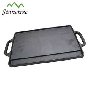 Non Stick Barbeque <strong>Grill</strong> Frying <strong>Pan</strong> Rectangular <strong>Pan</strong> With Two Handle - Product Image 5