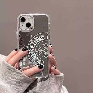 Crocore Bạc Gương Màu Điện Thoại Trường Hợp Đối Với <span class=keywords><strong>iPhone</strong></span> 11/12/13/14/15/16 Pro Max 17 Không Khí Kinh Doanh Thân Thiện Với Máy Ảnh Bảo Vệ Người Đàn Ông - Product Image 2