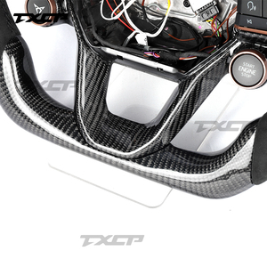 Volante in Vera Fibra di Carbonio LED con Alcantara per <span class=keywords><strong>Seat</strong></span> Leon Cupra MK3 Tavascan Terramar Formentor VZ Leon Ibiza Ateca <span class=keywords><strong>Arona</strong></span> - Product Image 4