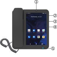 8 pouces 4G VOLTE carte SIM fixe sans fil téléphone de bureau WiFi Hotspot Android 10 vidéo intelligente fixe téléphone sans fil téléphone domestique