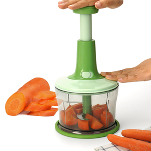 Mini picadora manual de prensa manual, cuchilla de plástico, accesorios de cocina, licuadora, cortador de ajo, verduras, frutas, ajo, jengibre, cebolla - Product Image 6